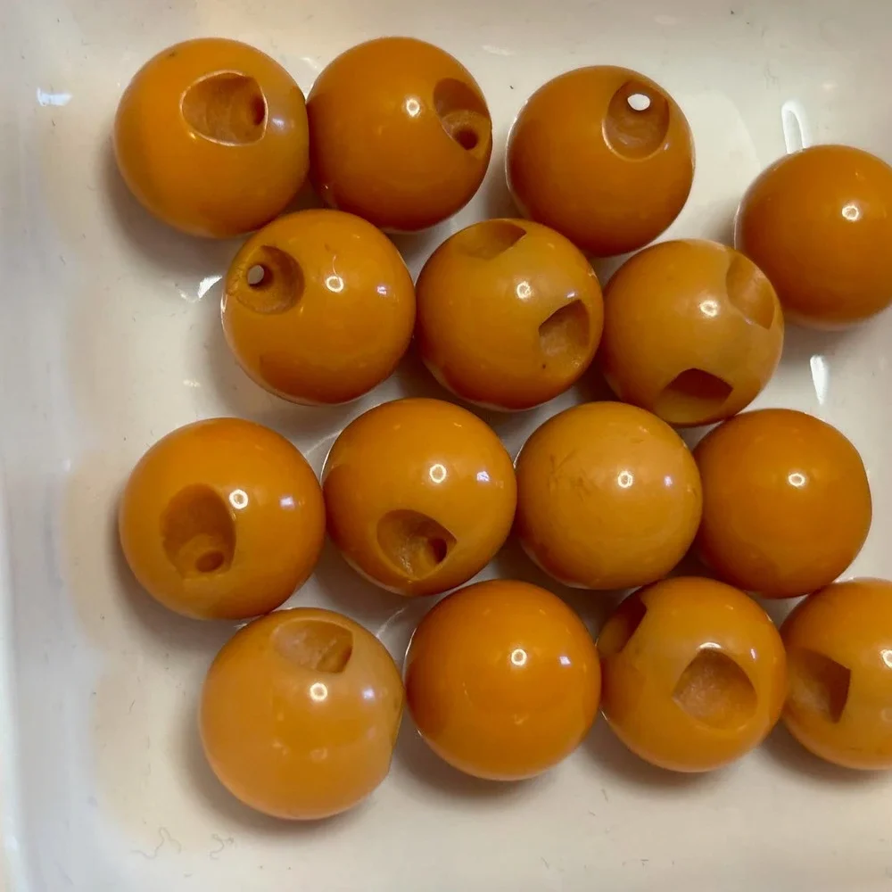 Vintage 1940's Butterscotch Catalin Buttons‎ Set of 15 Loose